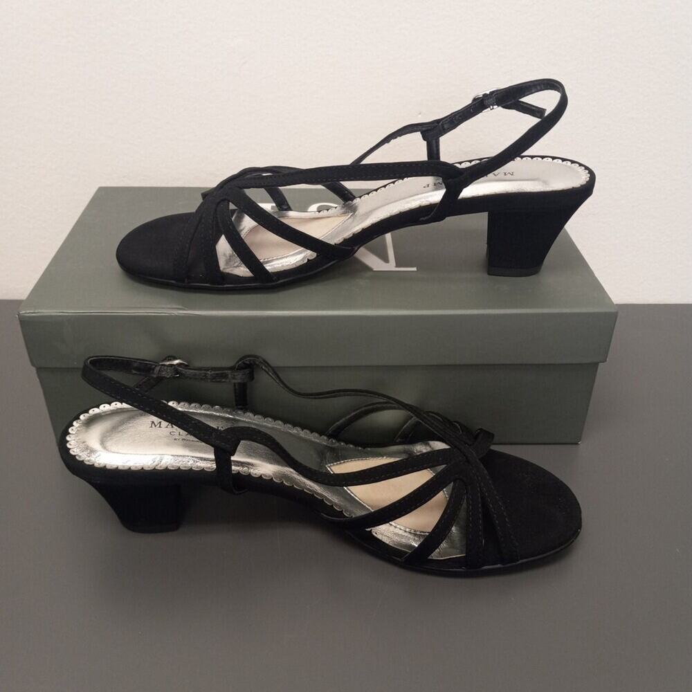 Mark Lemp by Walking Cradles Women's Leash Dress Sandals, Black, 8.5